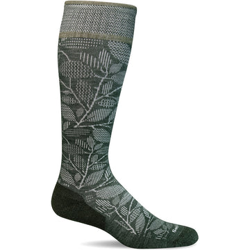 Quarter view Women's Sockwell Sock style name Fauna Firm in color Juniper. Sku: SW159W-455