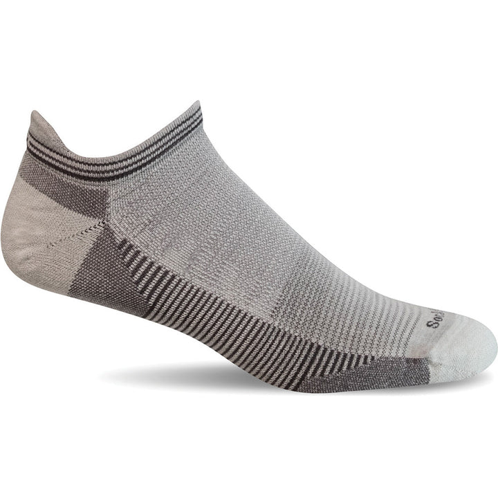 Quarter view Men's Sockwell Sock style name Cadence Micro in color Natural. Sku: SW162M-015