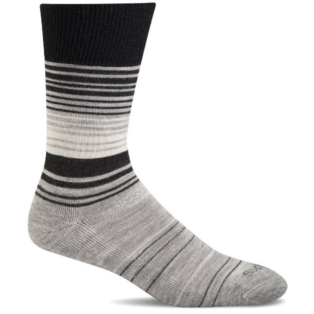 Quarter view Women's Sockwell Sock style name Easy Does It color Grey. Sku: SW2W-800