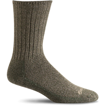 Quarter view Men's Sockwell Sock style name Big Easy in color Pine. Sku: SW5M-470