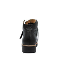 Rear View Women's Django & Juliette Ohmy Sneaker In Black/ Black Sole Leather Sku: Dj16318B75Le