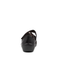 Women's Shoe, Brand Ziera  in  in Black Copper/ Black Mix Leather-Suede shoe image back view