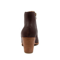 Rear view Women's Ziera Footwear style name Luck in Choc Leather. Sku: ZR10253E91LE