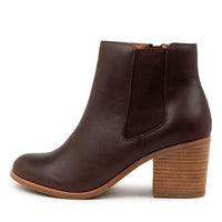 Side view Women's Ziera Footwear style name Luck in Choc Leather. Sku: ZR10253E91LE