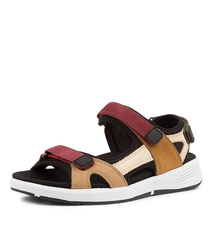 Quarter view Women's Ziera Footwear style name Usure-W in Black Multi. Sku: ZR10384BLAHG-W