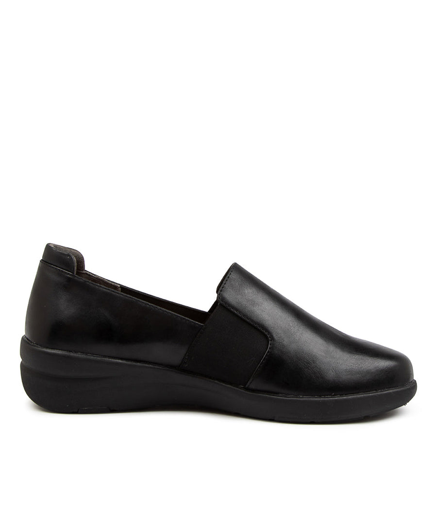 Women's Shoe, Brand Ziera  in  in Black/ Black Sole Leather shoe image inside view