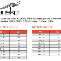 Dansko US to EURO size chart